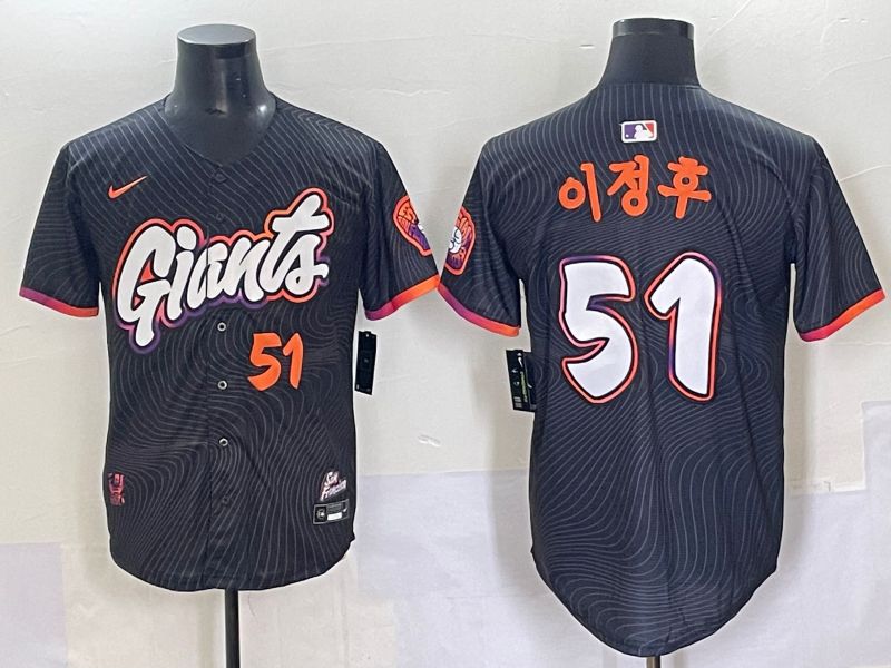 Men 2025 San Francisco Giants #51 J.H.Lee Black Joint Name Nike MLB Jersey style 45->san francisco giants->MLB Jersey